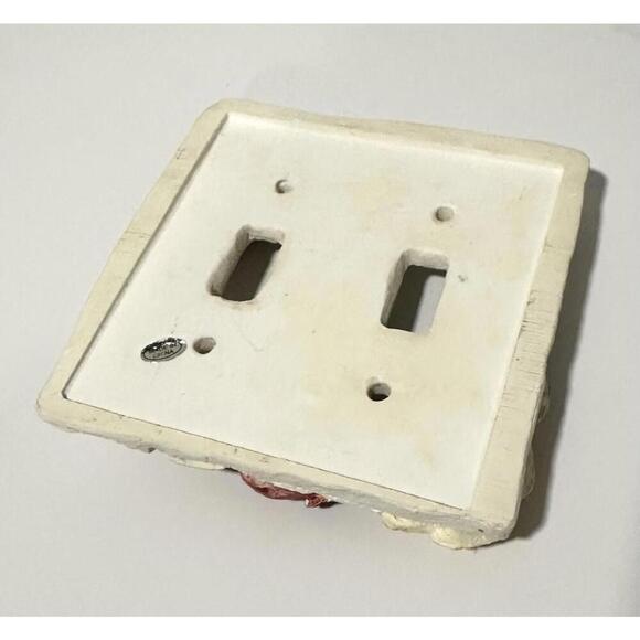 FIGI Vintage Hand Painted Light Switch Cover Set Pomegranate & Floral Design - Picture 7 of 9